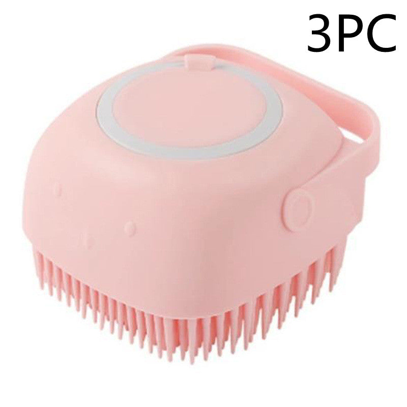 Silicone Cat and Dog Bath Massage Gloves Brush Pet Cat Bathroom Cleaning Tool