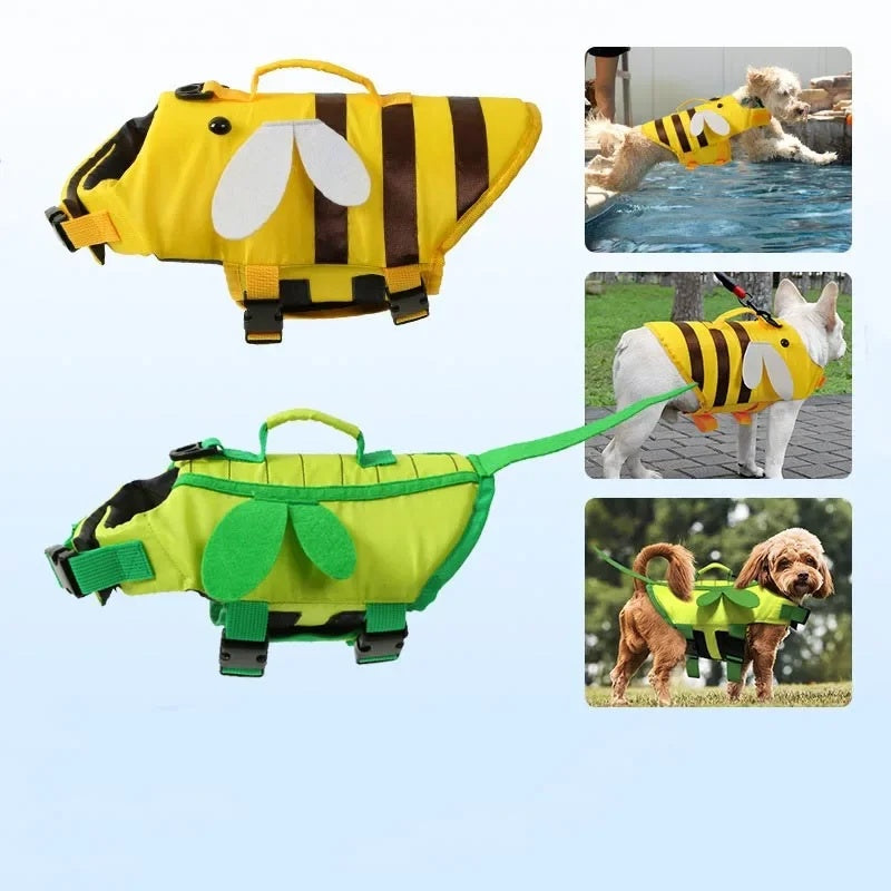 Summer Dog Life Jacket Safety Swimming Suit