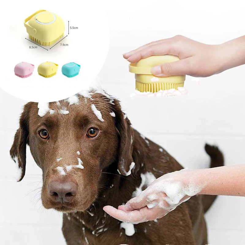 Silicone Cat and Dog Bath Massage Gloves Brush Pet Cat Bathroom Cleaning Tool